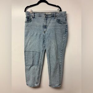 Abercrombie & Fitch Ultra High Rise Ankle Straight Jeans 34 18R Y2k 90s Inspired
